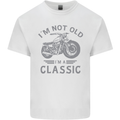 I'm Not Old I'm a Classic Motorcycle Biker Mens Cotton T-Shirt Tee Top White