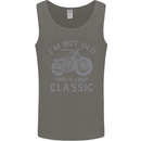 I'm Not Old I'm a Classic Motorcycle Biker Mens Vest Tank Top Charcoal