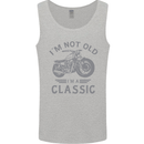 I'm Not Old I'm a Classic Motorcycle Biker Mens Vest Tank Top Sports Grey
