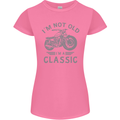 I'm Not Old I'm a Classic Motorcycle Biker Womens Petite Cut T-Shirt Azalea