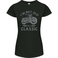 I'm Not Old I'm a Classic Motorcycle Biker Womens Petite Cut T-Shirt Black