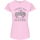 I'm Not Old I'm a Classic Motorcycle Biker Womens Petite Cut T-Shirt Light Pink