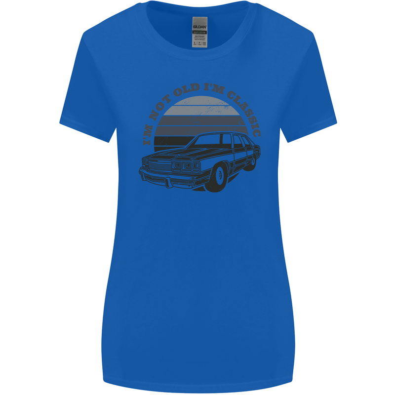 I'm Not Old I'm a Classic Womens Wider Cut T-Shirt Royal Blue