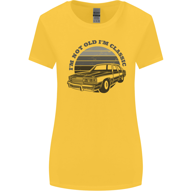 I'm Not Old I'm a Classic Womens Wider Cut T-Shirt Yellow