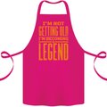 I'm Not Old I'm a Legend Funny Birthday Cotton Apron 100% Organic Pink