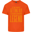I'm Not Old I'm a Legend Funny Birthday Kids T-Shirt Childrens Orange