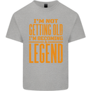 I'm Not Old I'm a Legend Funny Birthday Kids T-Shirt Childrens Sports Grey