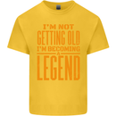 I'm Not Old I'm a Legend Funny Birthday Kids T-Shirt Childrens Yellow