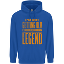 I'm Not Old I'm a Legend Funny Birthday Mens 80% Cotton Hoodie Royal Blue