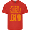 I'm Not Old I'm a Legend Funny Birthday Mens Cotton T-Shirt Tee Top Red