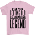 I'm Not Old I'm a Legend Funny Birthday Mens T-Shirt Cotton Gildan Light Pink