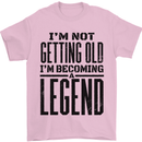 I'm Not Old I'm a Legend Funny Birthday Mens T-Shirt Cotton Gildan Light Pink