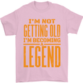 I'm Not Old I'm a Legend Funny Birthday Mens T-Shirt Cotton Gildan Light Pink