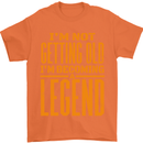 I'm Not Old I'm a Legend Funny Birthday Mens T-Shirt Cotton Gildan Orange