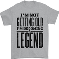 I'm Not Old I'm a Legend Funny Birthday Mens T-Shirt Cotton Gildan Sports Grey