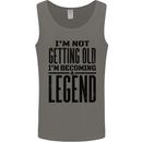 I'm Not Old I'm a Legend Funny Birthday Mens Vest Tank Top Charcoal