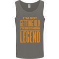 I'm Not Old I'm a Legend Funny Birthday Mens Vest Tank Top Charcoal