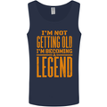 I'm Not Old I'm a Legend Funny Birthday Mens Vest Tank Top Navy Blue
