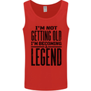 I'm Not Old I'm a Legend Funny Birthday Mens Vest Tank Top Red