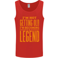 I'm Not Old I'm a Legend Funny Birthday Mens Vest Tank Top Red