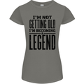 I'm Not Old I'm a Legend Funny Birthday Womens Petite Cut T-Shirt Charcoal