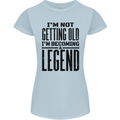 I'm Not Old I'm a Legend Funny Birthday Womens Petite Cut T-Shirt Light Blue