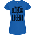 I'm Not Old I'm a Legend Funny Birthday Womens Petite Cut T-Shirt Royal Blue