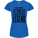 I'm Not Old I'm a Legend Funny Birthday Womens Petite Cut T-Shirt Royal Blue