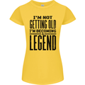 I'm Not Old I'm a Legend Funny Birthday Womens Petite Cut T-Shirt Yellow