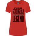 I'm Not Old I'm a Legend Funny Birthday Womens Wider Cut T-Shirt Red