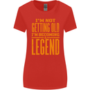 I'm Not Old I'm a Legend Funny Birthday Womens Wider Cut T-Shirt Red
