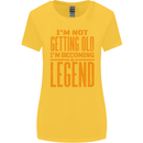 I'm Not Old I'm a Legend Funny Birthday Womens Wider Cut T-Shirt Yellow