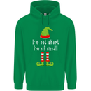 I'm Not Short I'm Elf Sized Funny Christmas Childrens Kids Hoodie Irish Green