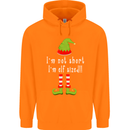 I'm Not Short I'm Elf Sized Funny Christmas Childrens Kids Hoodie Orange
