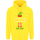I'm Not Short I'm Elf Sized Funny Christmas Childrens Kids Hoodie Yellow