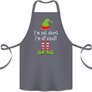 I'm Not Short I'm Elf Sized Funny Christmas Cotton Apron 100% Organic Steel