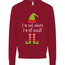 I'm Not Short I'm Elf Sized Funny Christmas Kids Sweatshirt Jumper Red