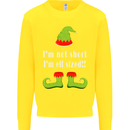 I'm Not Short I'm Elf Sized Funny Christmas Kids Sweatshirt Jumper Yellow