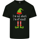 I'm Not Short I'm Elf Sized Funny Christmas Kids T-Shirt Childrens Black
