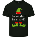 I'm Not Short I'm Elf Sized Funny Christmas Kids T-Shirt Childrens Black