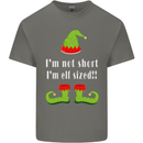 I'm Not Short I'm Elf Sized Funny Christmas Kids T-Shirt Childrens Charcoal