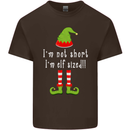 I'm Not Short I'm Elf Sized Funny Christmas Kids T-Shirt Childrens Chocolate