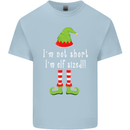 I'm Not Short I'm Elf Sized Funny Christmas Kids T-Shirt Childrens Light Blue