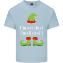 I'm Not Short I'm Elf Sized Funny Christmas Kids T-Shirt Childrens Light Blue