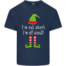 I'm Not Short I'm Elf Sized Funny Christmas Kids T-Shirt Childrens Navy Blue