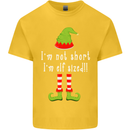 I'm Not Short I'm Elf Sized Funny Christmas Kids T-Shirt Childrens Yellow