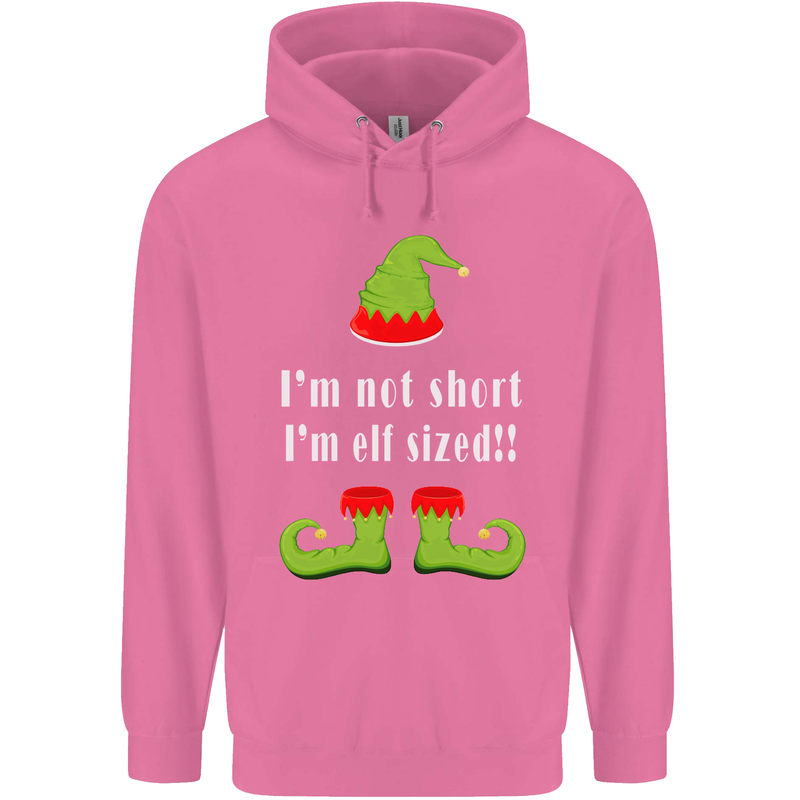 I'm Not Short I'm Elf Sized Funny Christmas Mens 80% Cotton Hoodie Azelea