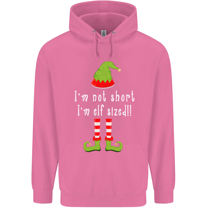 I'm Not Short I'm Elf Sized Funny Christmas Mens 80% Cotton Hoodie Azelea