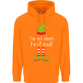 I'm Not Short I'm Elf Sized Funny Christmas Mens 80% Cotton Hoodie Orange