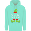 I'm Not Short I'm Elf Sized Funny Christmas Mens 80% Cotton Hoodie Peppermint